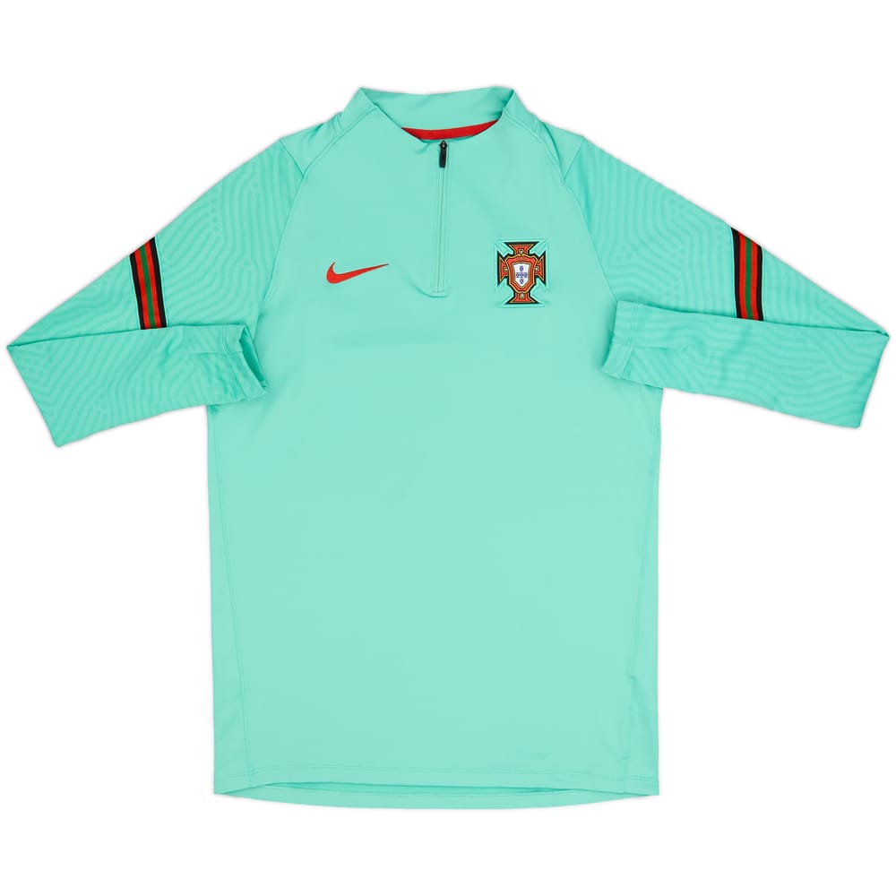 Top de entrenamiento con cremallera de 1/4 Nike de Portugal 2020-21 - 7/10 - (M)