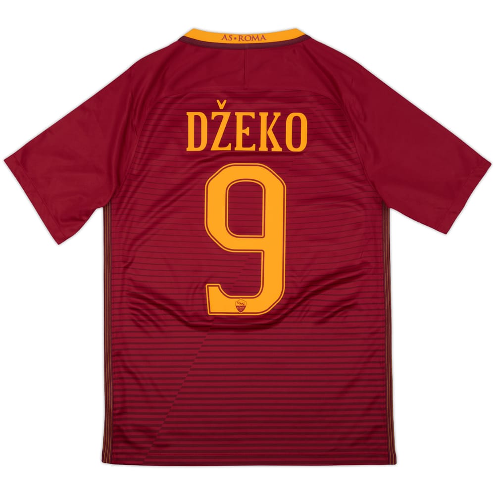 2016-17 Roma Home Shirt Dzeko #9 - 10/10 - (S)