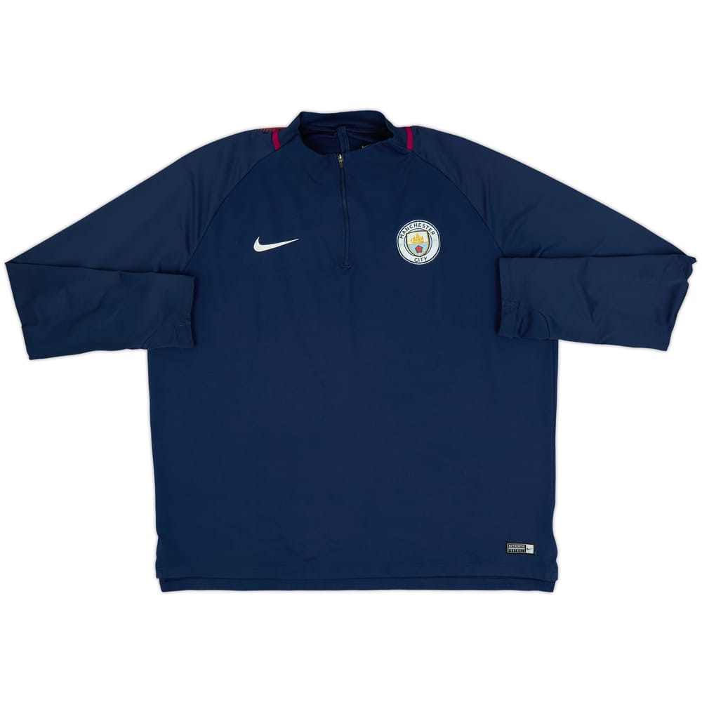 2017-18 Manchester City Nike 1/4 Zip Training Top - 4/10 - (XXL)