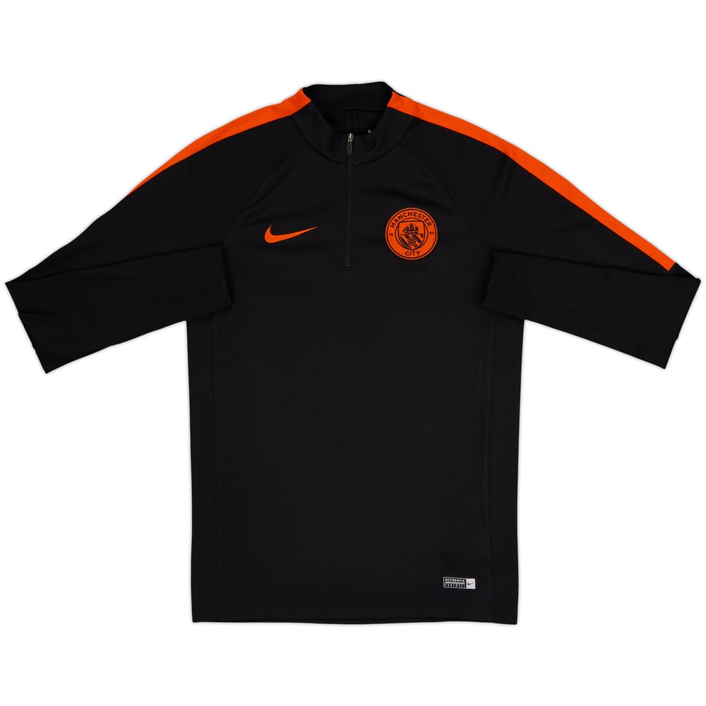 Top de entrenamiento con cremallera de 1/4 Nike del Manchester City 2016-17 - 10/10 - (S)