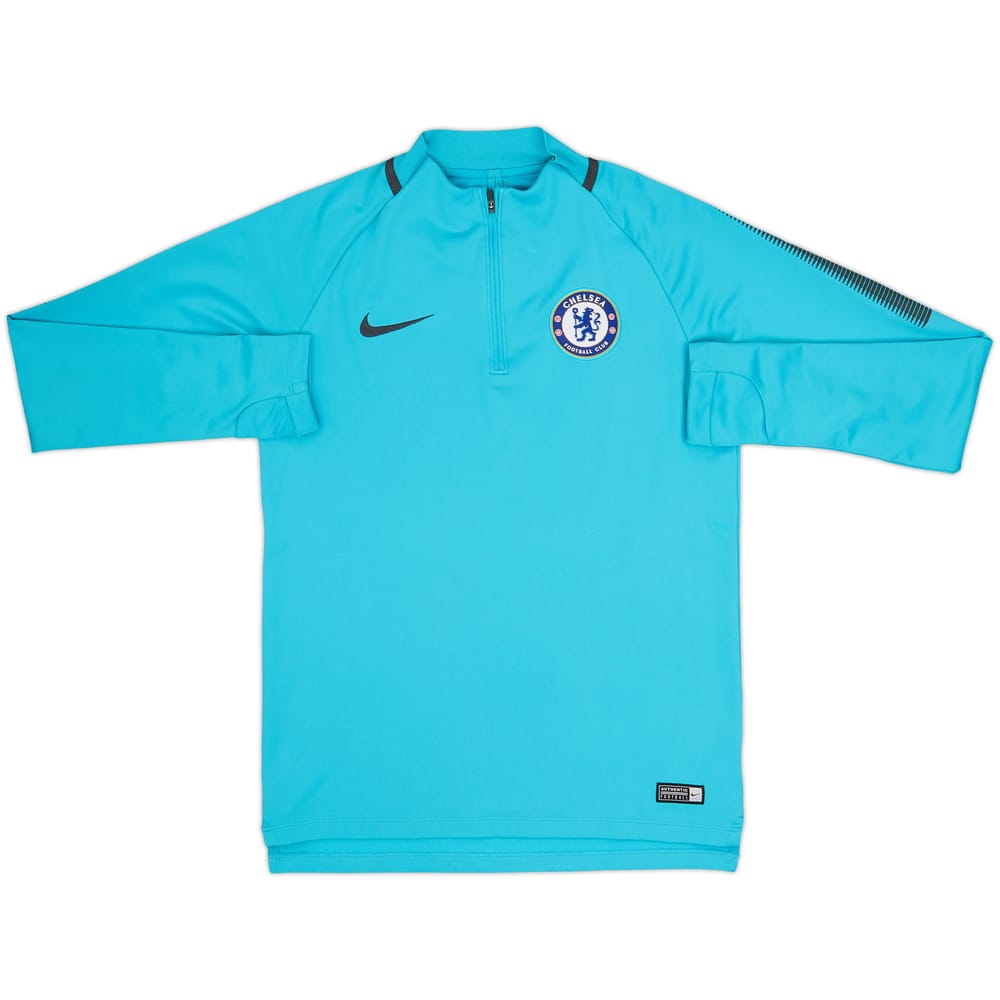 Sudadera con cierre de 1/4 Nike del Chelsea 2017-18 - 9/10 - (S)