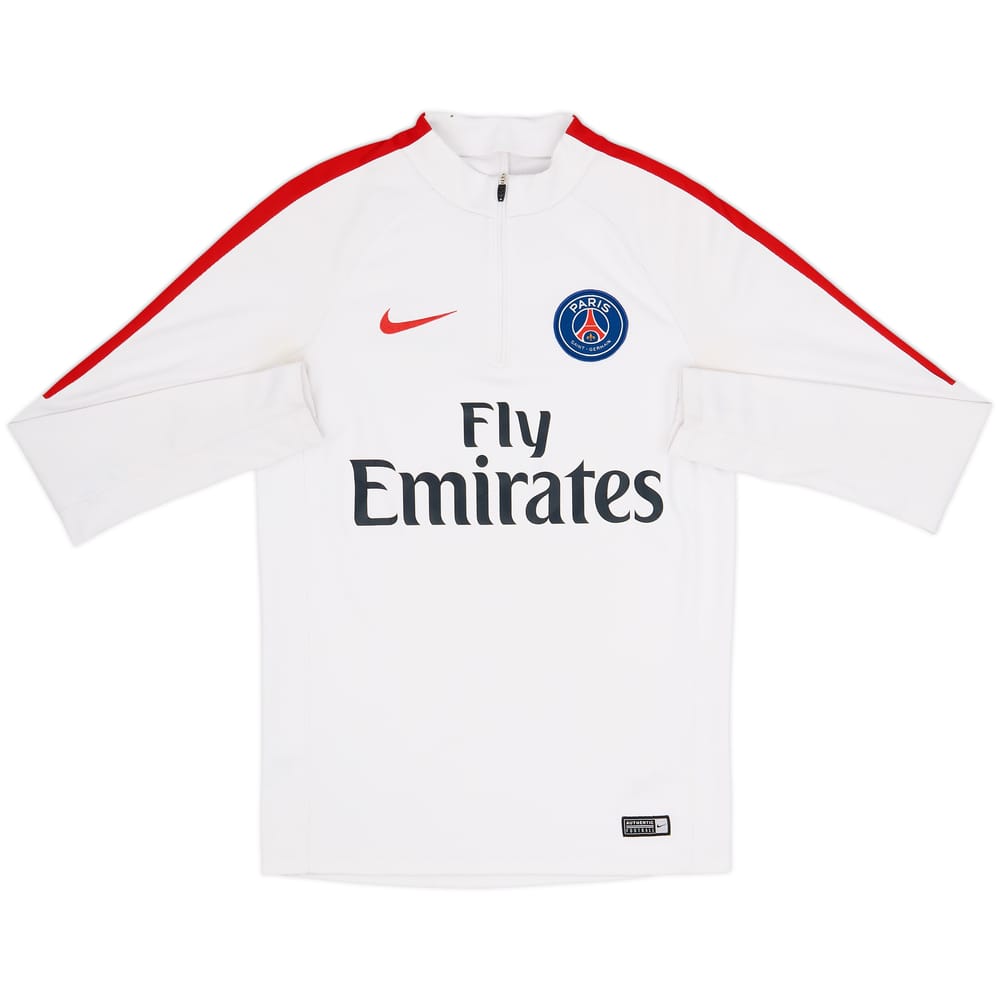 2017-18 Paris Saint-Germain Top de entrenamiento con cierre de 1/4 Nike - 4/10 - (S)