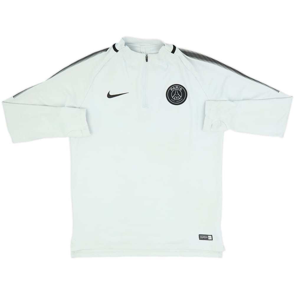 2017-18 Paris Saint-Germain Nike 1/4 de cremallera Top de entrenamiento - 8/10 - (L)