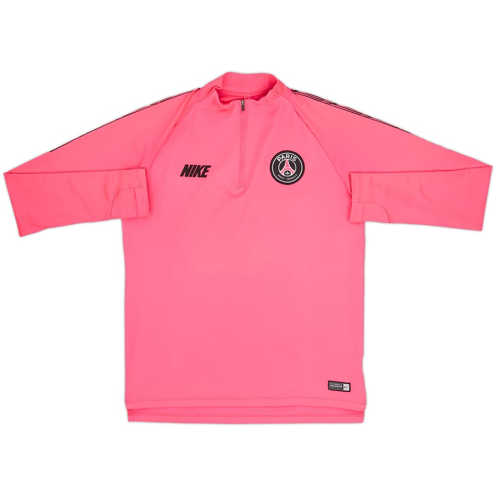 2019-20 Top de entrenamiento Nike con cierre de 1/4 del Paris Saint-Germain - 7/10 - (M)