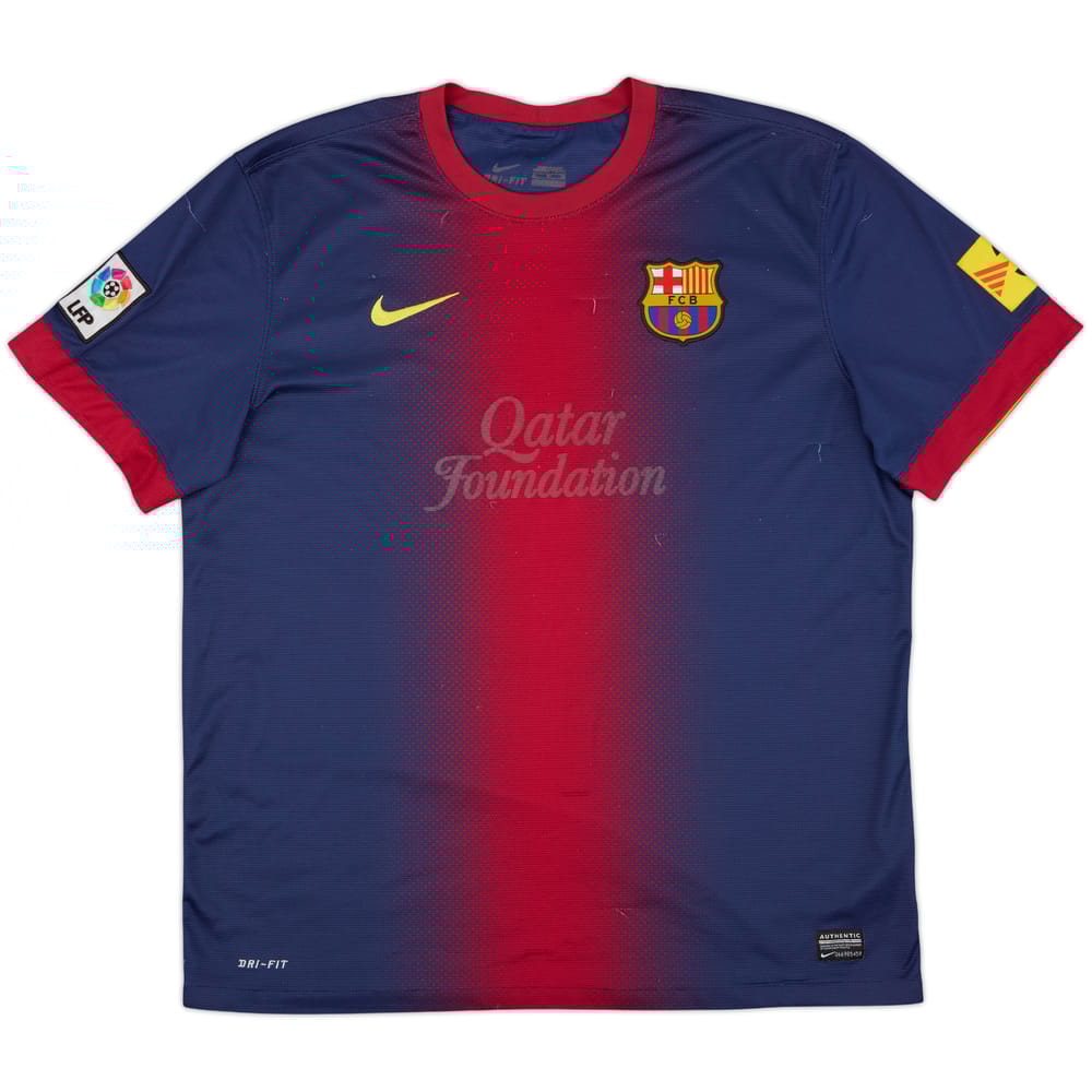 2012-13 Barcelona Home Shirt - 4/10 - (XL)