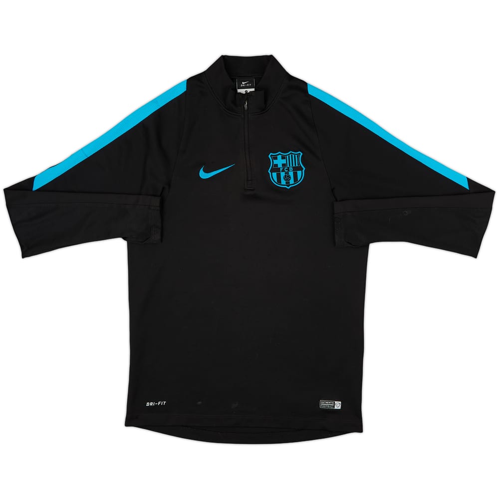 2015-16 Barcelona Nike 1/4 Zip Drill Top - 7/10 - (S)