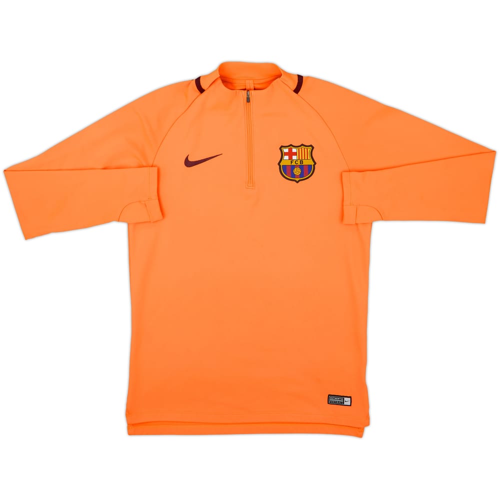 2017-18 Barcelona Nike 1/4 Zip Drill Top - 8/10 - (S)