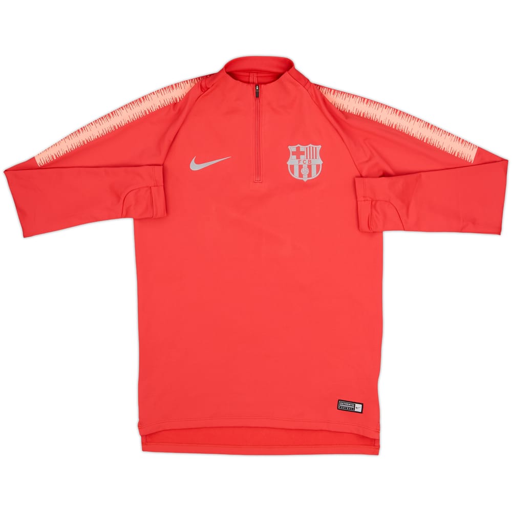 2018-19 Barcelona Nike 1/4 Zip Drill Top - 8/10 - (S)