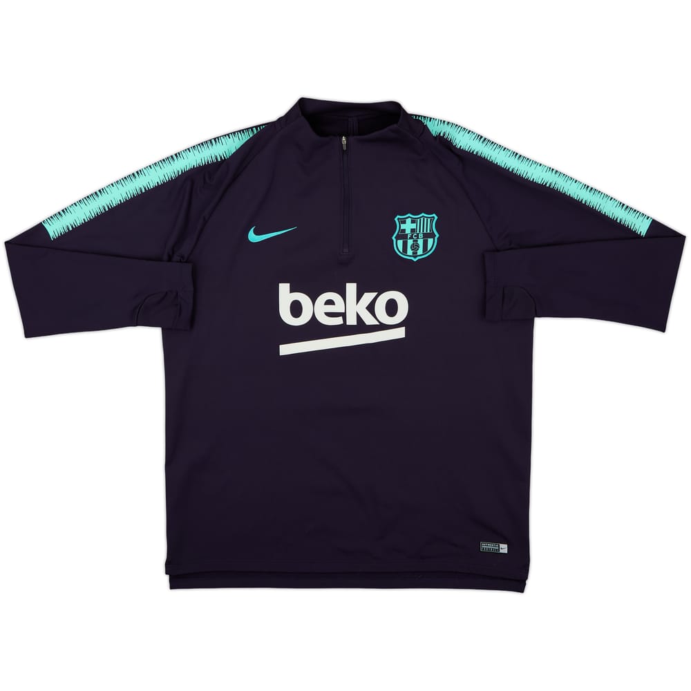 2018-19 Barcelona Nike 1/4 Zip Drill Top - 10/10 - (XL)