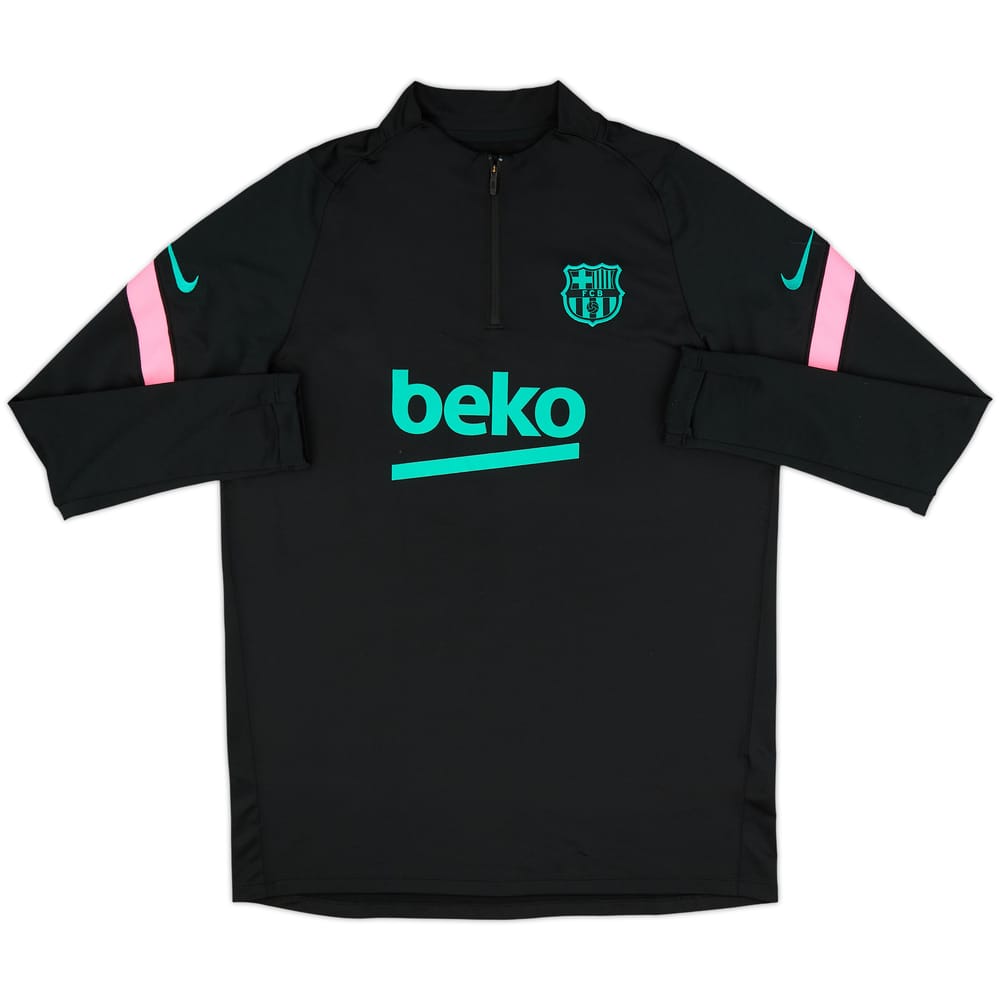 2020-21 Barcelona Nike 1/4 Zip Training Top - 8/10 - (L)