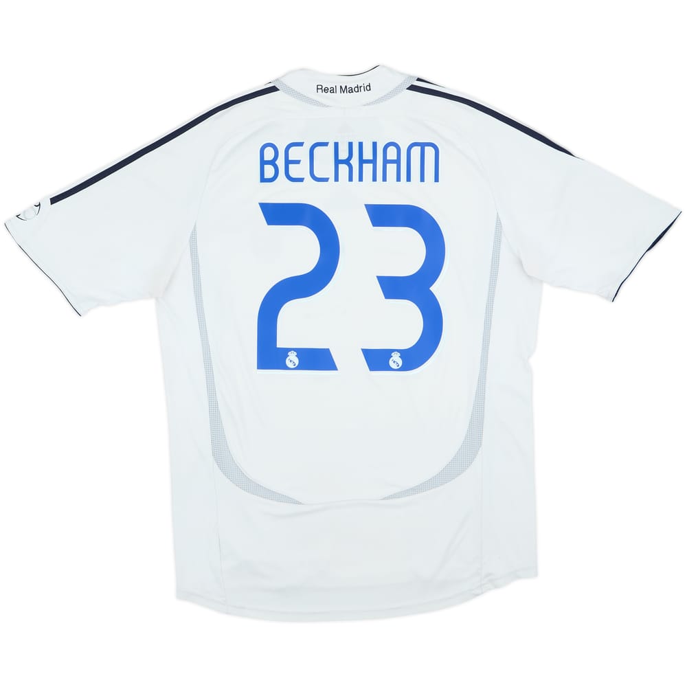 2006-07 Real Madrid Home Shirt Beckham #23 - 4/10 - (L)