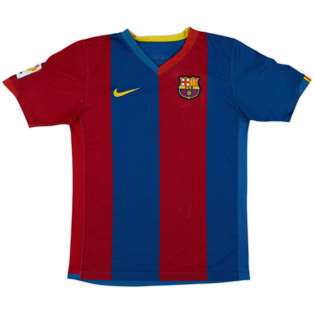 2006-07 Barcelona Home Shirt - 6/10 - (L.Boys)