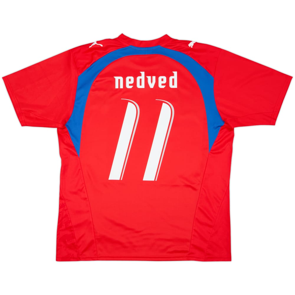 Camiseta básica de local de la República Checa 2006-08 Nedved #11 - 8/10 - (L)