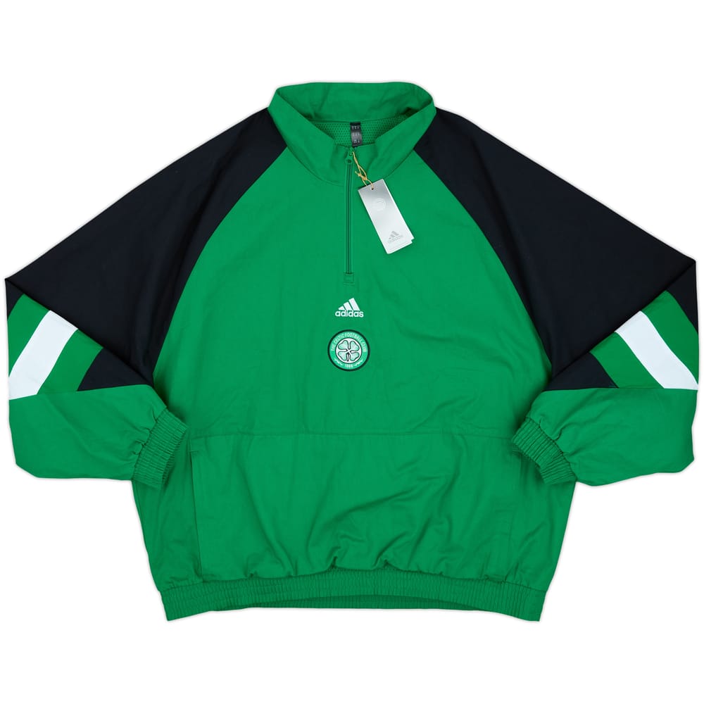Sudadera de entrenamiento con cremallera de 1/4 adidas del Celtic 2022-23 (XL)