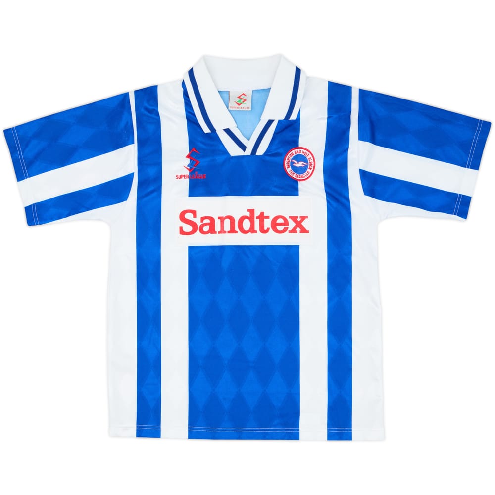 1997-98 Brighton Home Shirt - 9/10 - (XL.Boys)