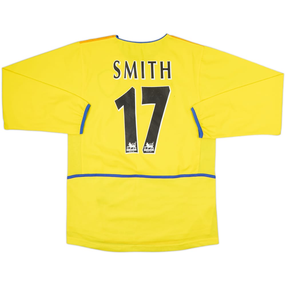 2002-03 Leeds United Away L/S Shirt Smith #17 - 8/10 - (S)