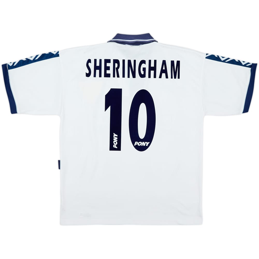1995-97 Tottenham Home Shirt Sheringham #10 - 8/10 - (L)