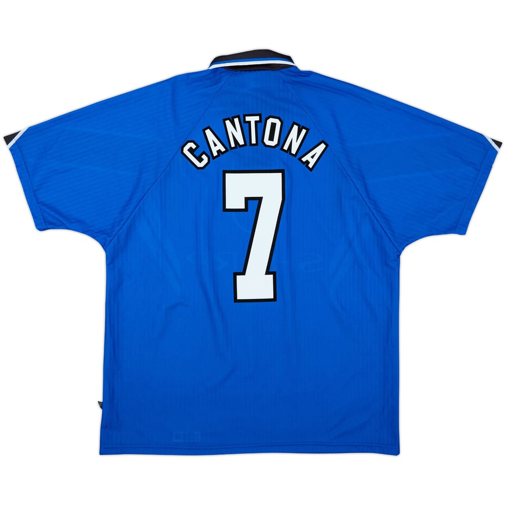 1996-98 Manchester United Third Shirt Cantona #7 - 8/10 - (XL)