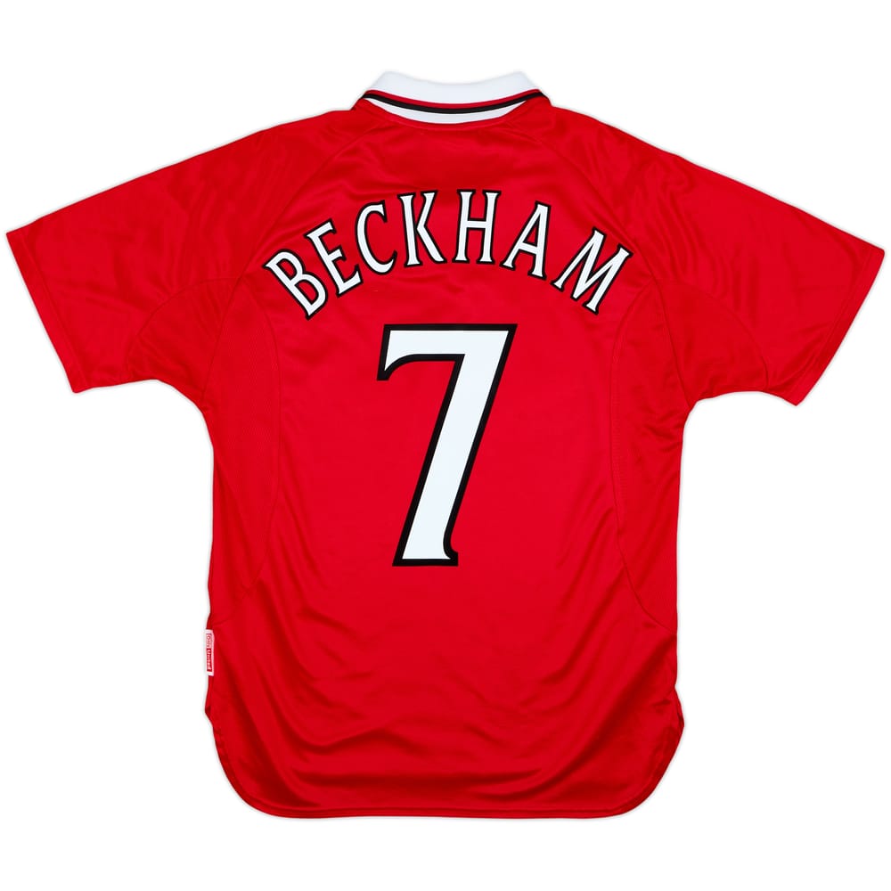 1999-00 Manchester United 'CL Winners' Shirt Beckham #7 - 9/10 - (M)