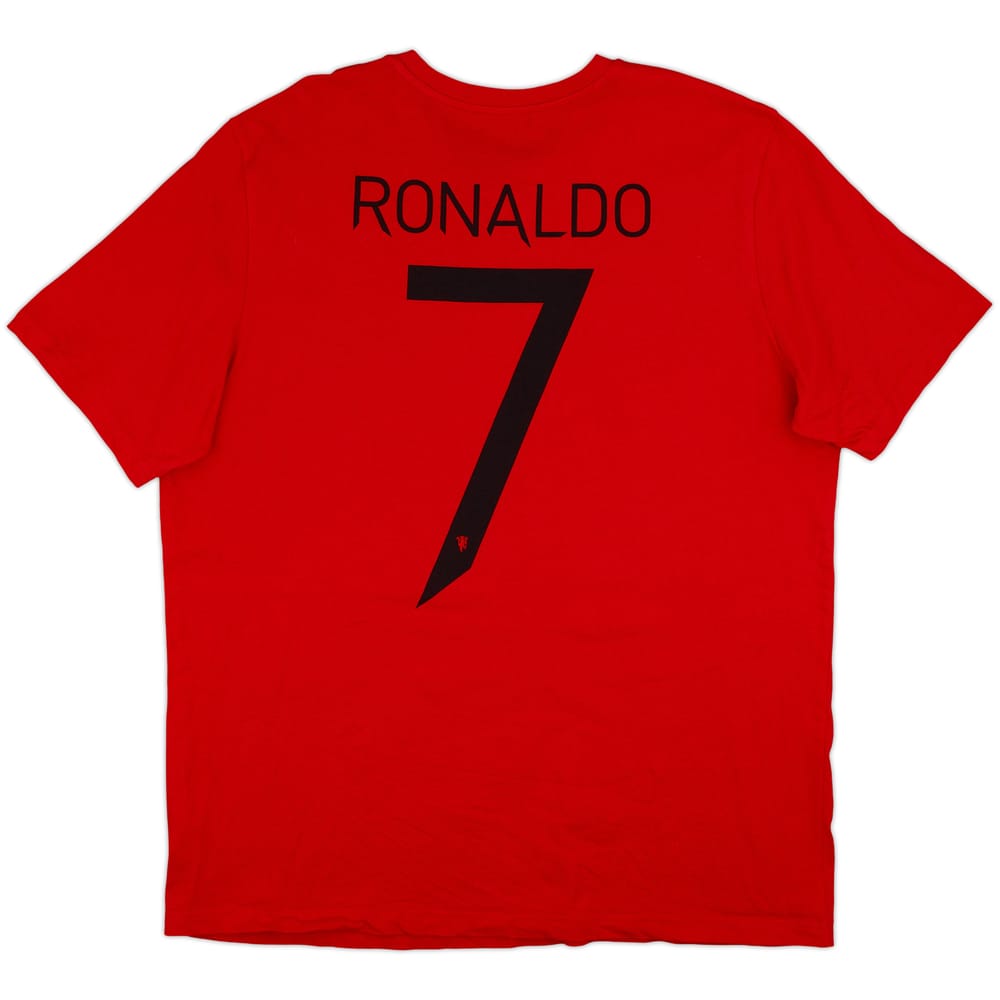 2021-22 Manchester United adidas Cotton Tee Ronaldo #7 - 10/10 - (XL)