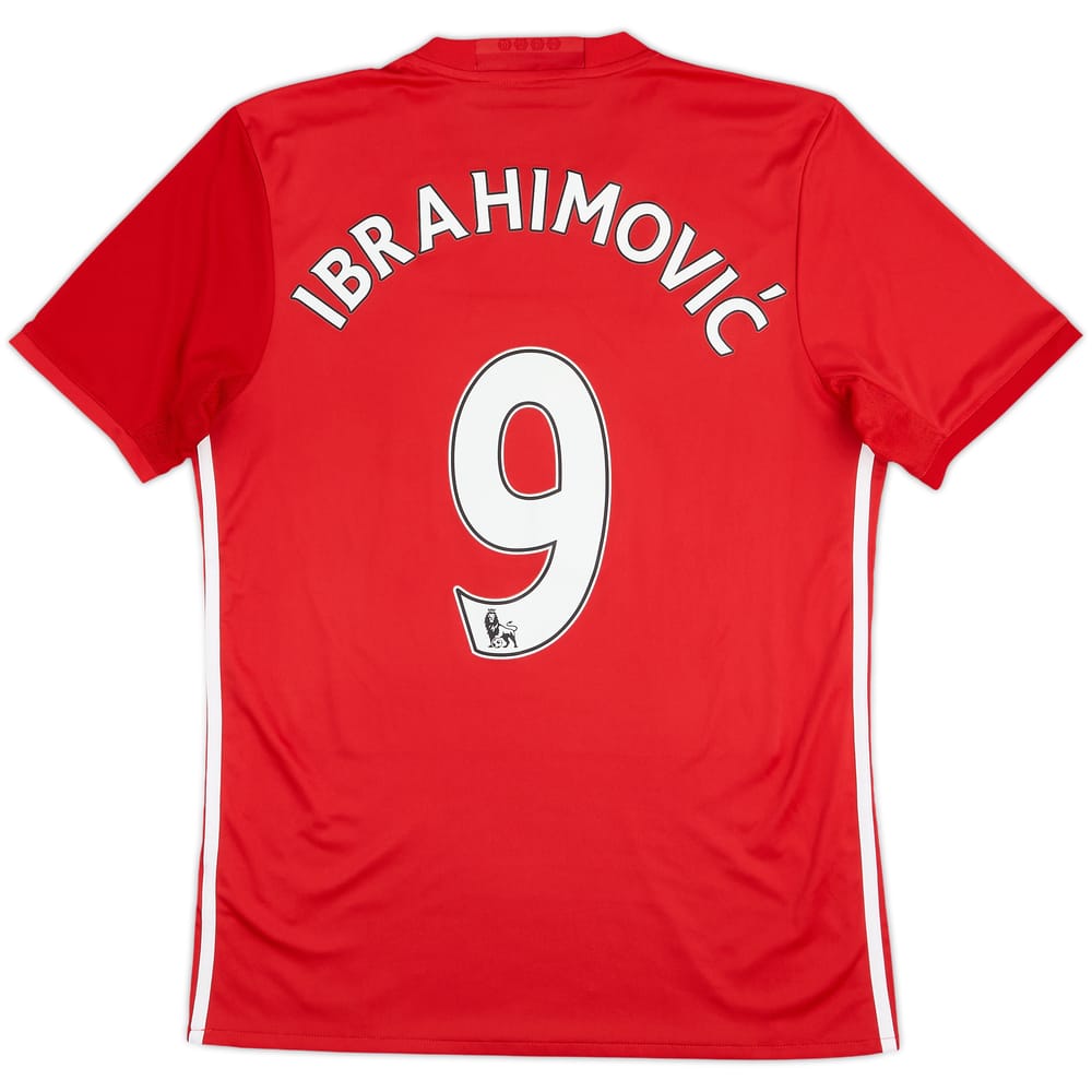 2016-17 Manchester United Home Shirt Ibrahimovic #9 - 9/10 - (M)