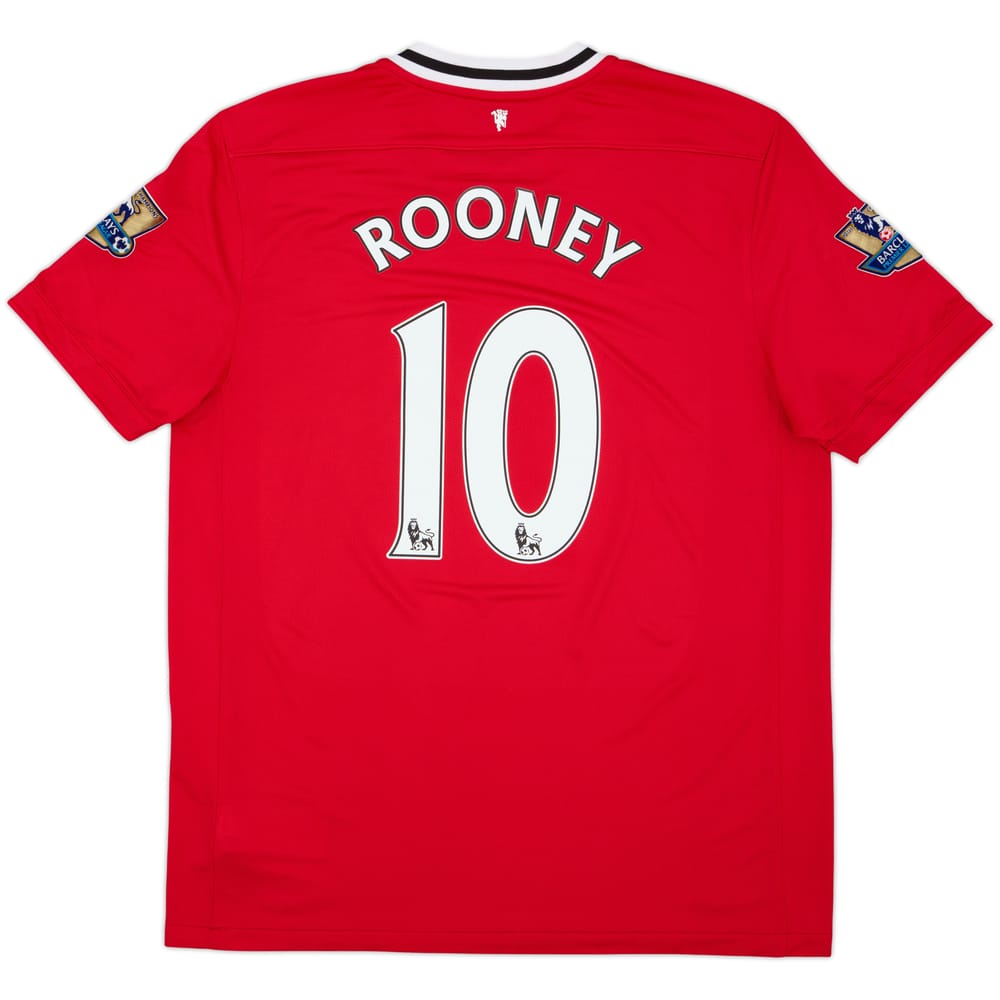2011-12 Manchester United Home Shirt Rooney #10 - 9/10 - (XL)