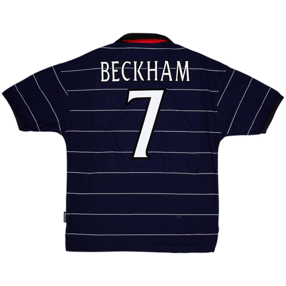 1999-00 Manchester United Away Shirt Beckham #7 - 8/10 - (M)