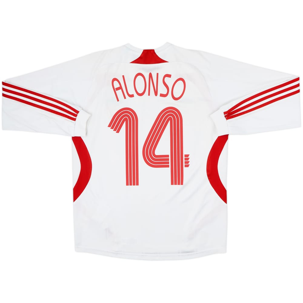 2007-08 Liverpool Away L/S Shirt Alonso #14 - 7/10 - (M)