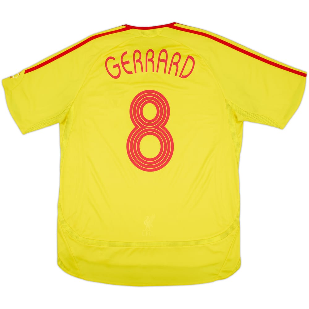 2006-07 Liverpool Camiseta Visitante Gerrard #8 - 6/10 - (L)