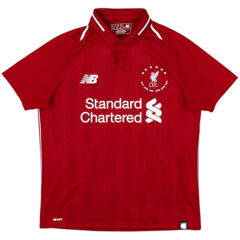2018-19 Liverpool 'Six Times' Home Shirt - 8/10 - (L.Boys)