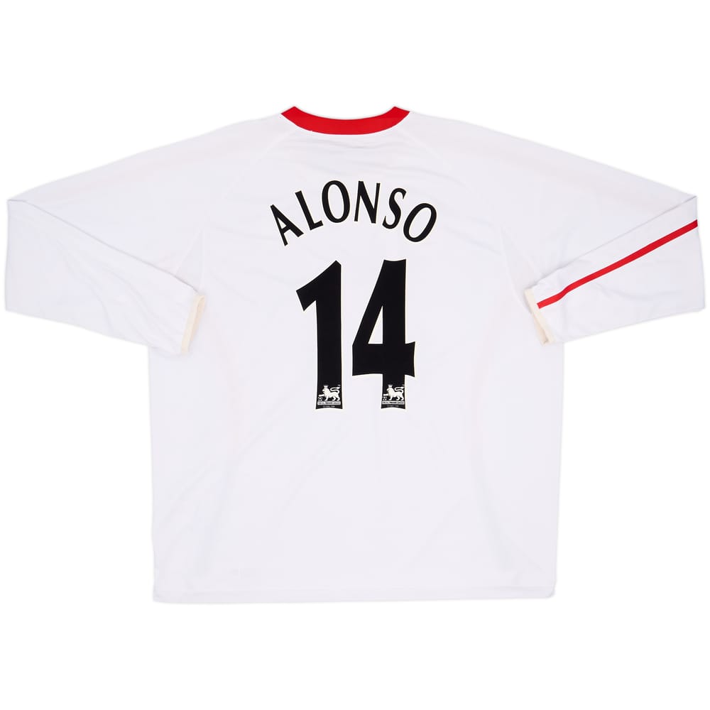 2005-06 Liverpool Away L/S Shirt Alonso #14 - 7/10 - (XXL)
