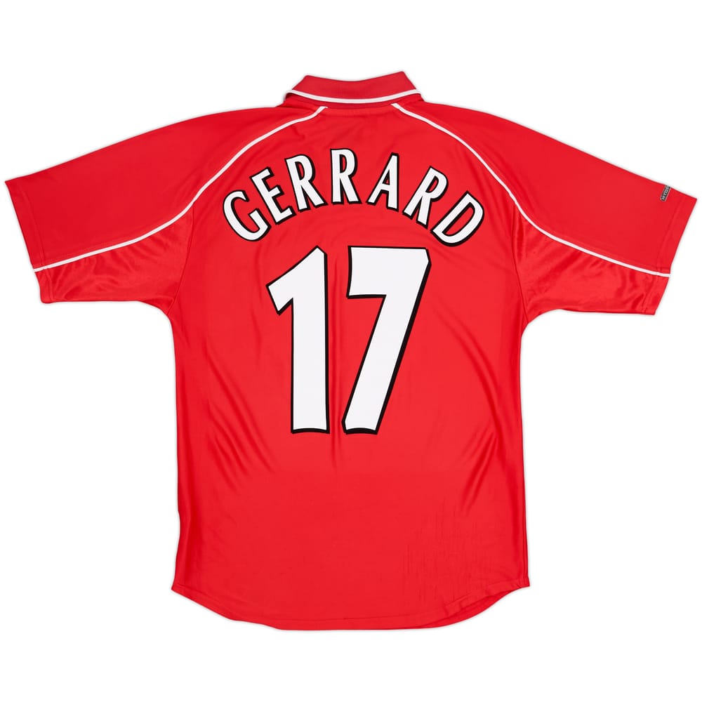 2000-02 Liverpool Home Shirt Gerrard #17 - 7/10 - (S)