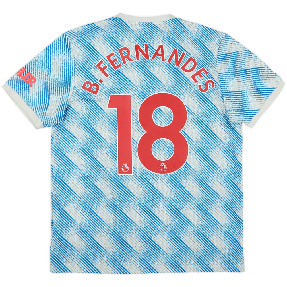 2021-22 Manchester United Away Shirt B.Fernandes #18 - 5/10 - (L)
