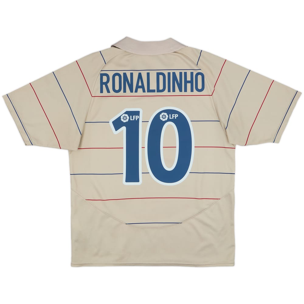 2003-05 Barcelona Basic Away Shirt Ronaldinho #10 - 7/10 - (L)