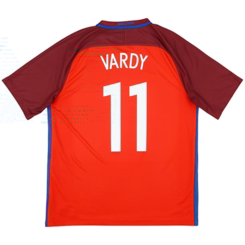 2016-17 England Away Shirt Vardy #11 - 9/10 - (L)