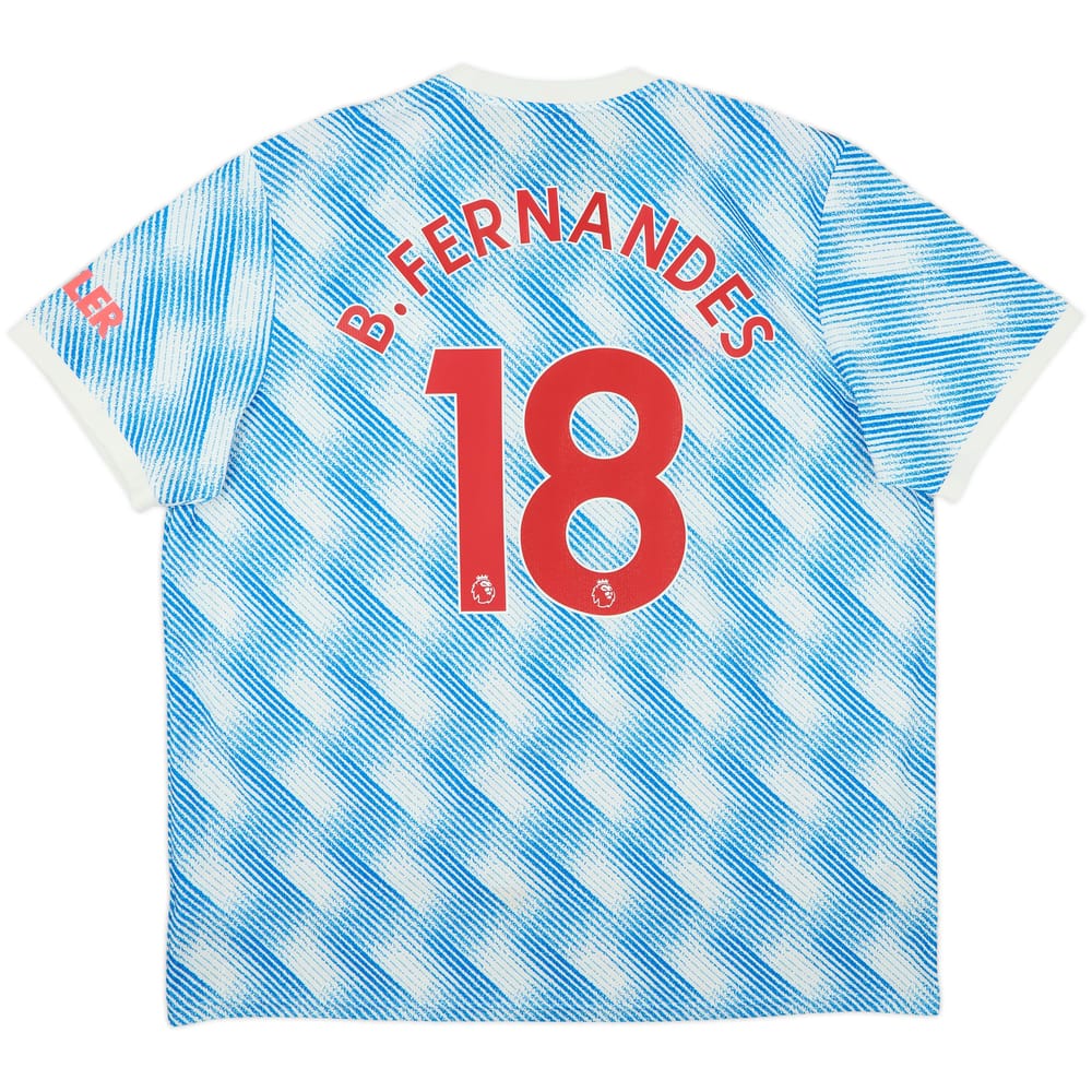 2021-22 Manchester United Away Shirt B.Fernandes #18 - 8/10 - (XXL)