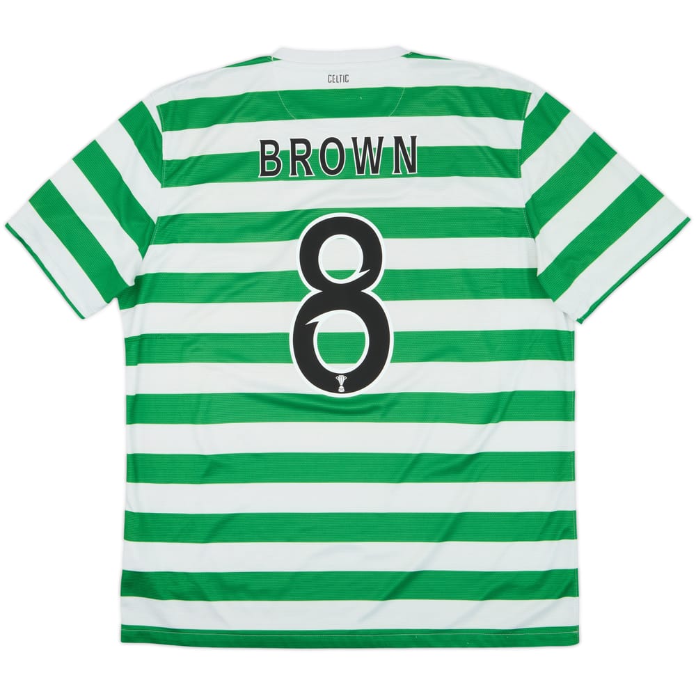2012-13 Celtic '125th Anniversary' Home Shirt Brown #8 - 6/10 - (XL)