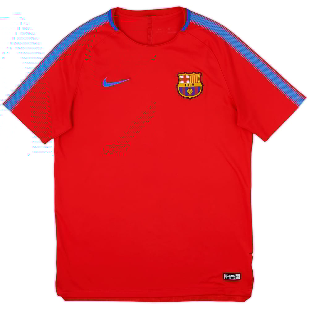 2017-18 Barcelona Nike Training Shirt - 8/10 - (L)