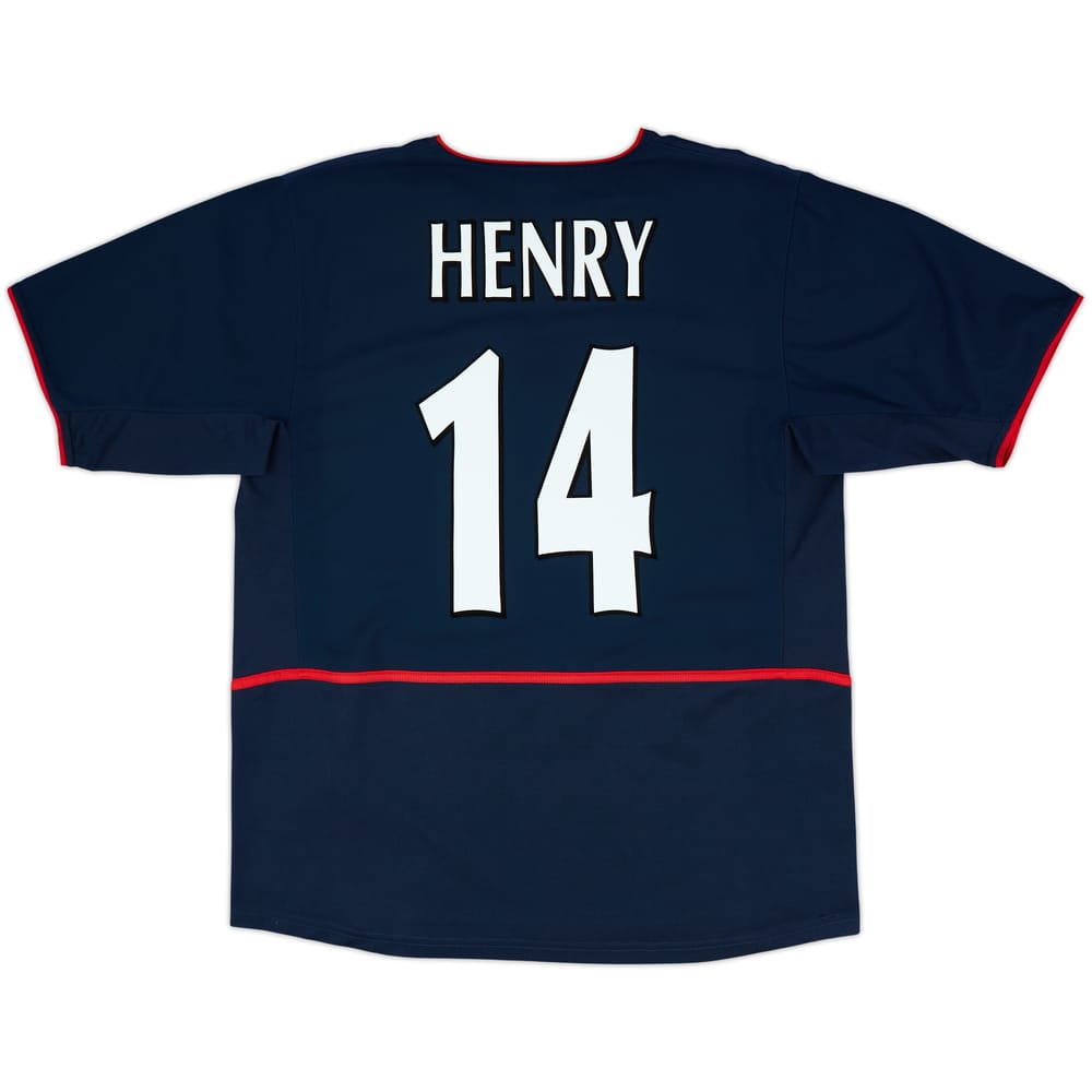2002-04 Arsenal Away Shirt Henry #14 - 8/10 - (L)
