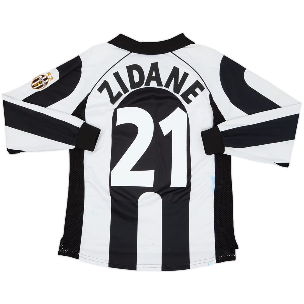 Camiseta de local de manga larga Centenario del Juventus 1997-98 Zidane #21 - 5/10 - (S)