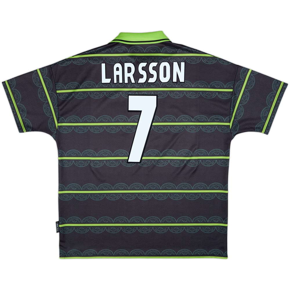 1998-99 Celtic Away Shirt Larsson #7 - 9/10 - (XXL)
