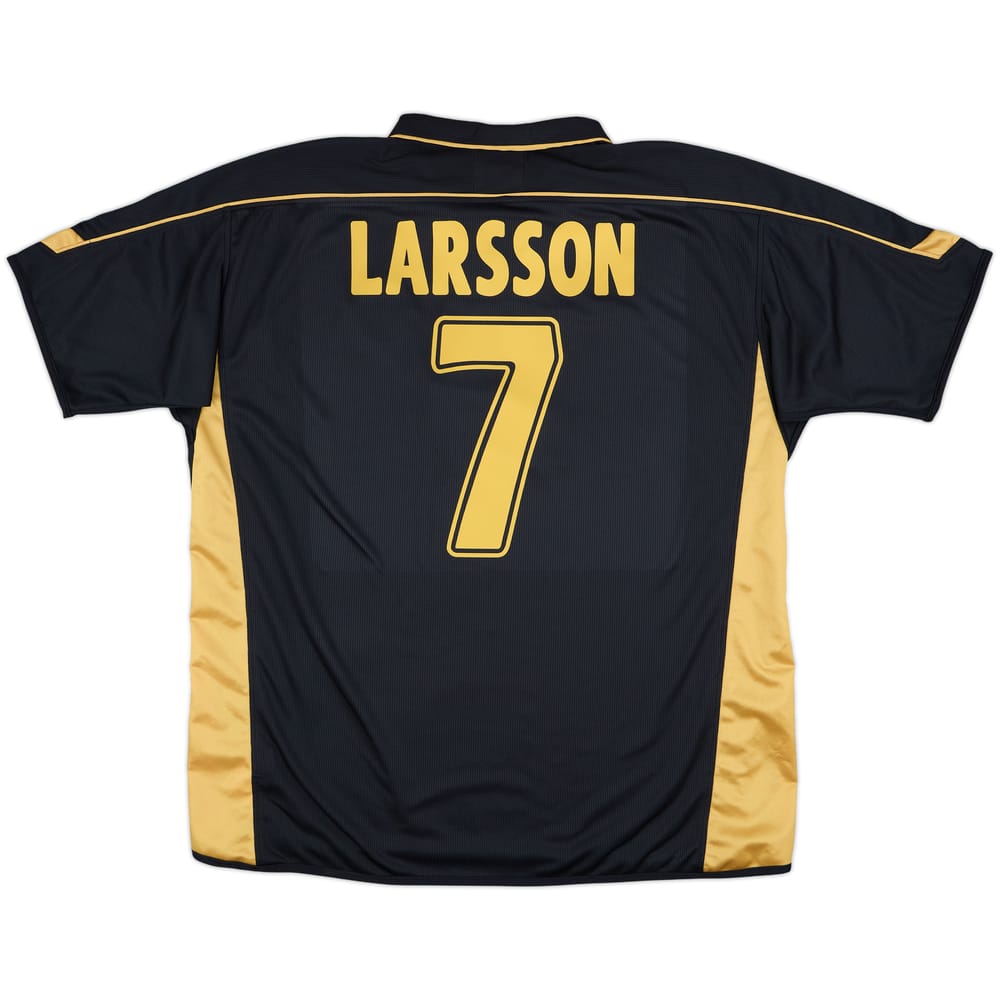 2003-04 Celtic Away Shirt Larsson #7 - 8/10 - (XXL)