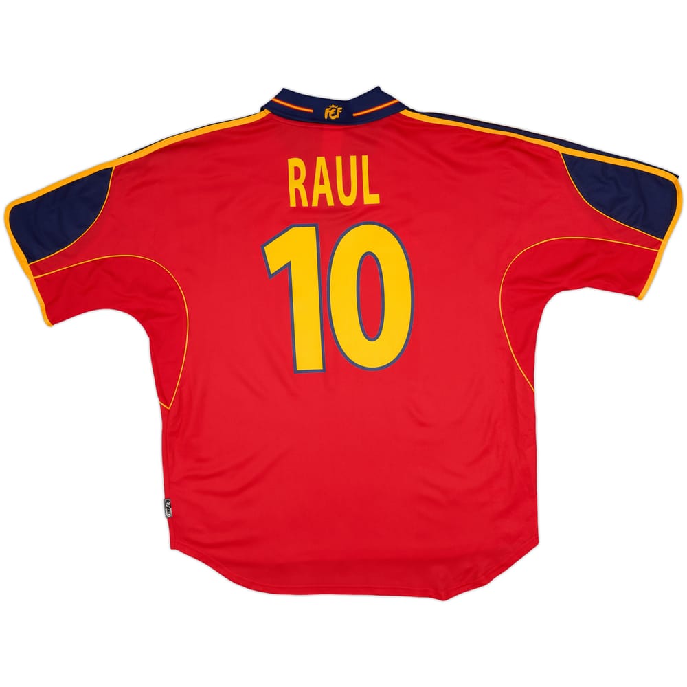 1999-02 Spain Home Shirt Raul #10 (XL)