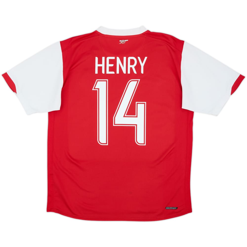 2006-08 Arsenal Home Shirt Henry #14 - 6/10 - (L)