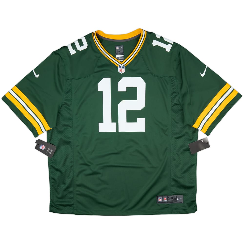 2012-22 Green Bay Packers Rodgers #12 Nike Game Home Jersey (3XL)