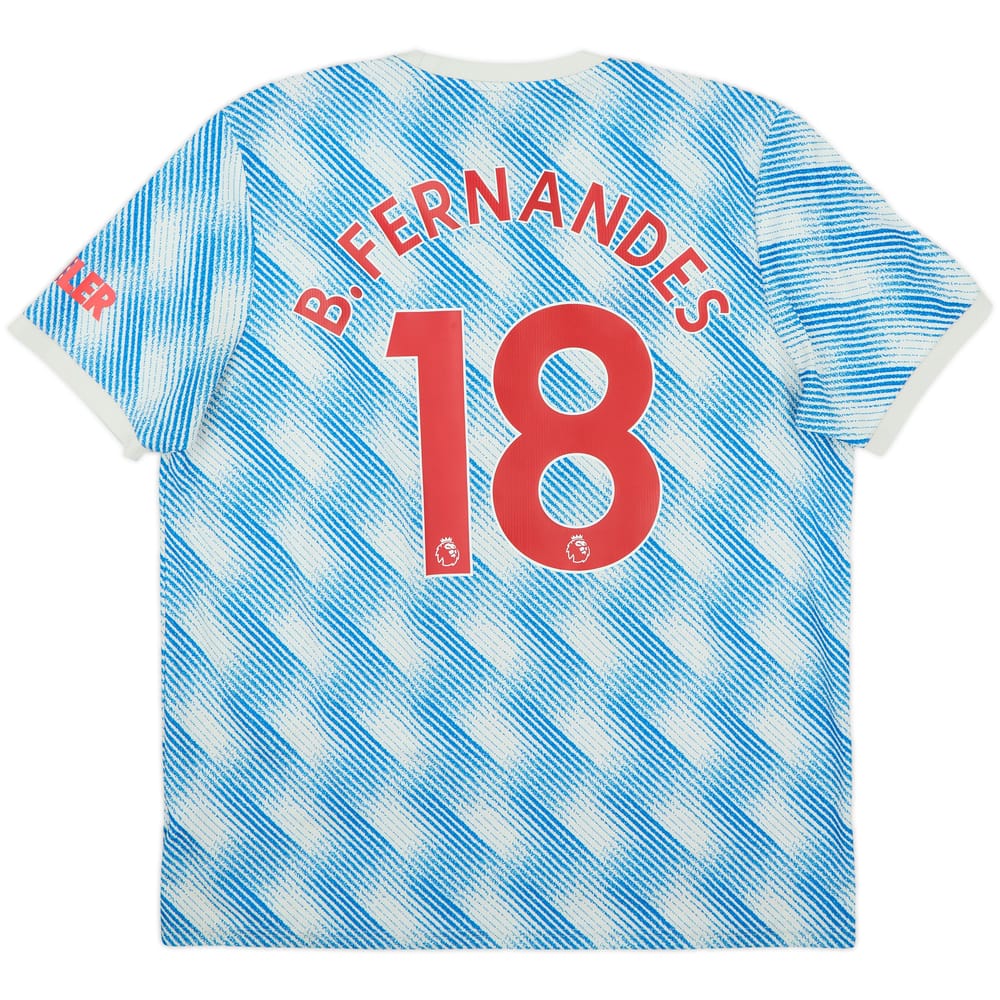 2021-22 Manchester United Away Shirt B.Fernandes #18 - 6/10 - (XL)