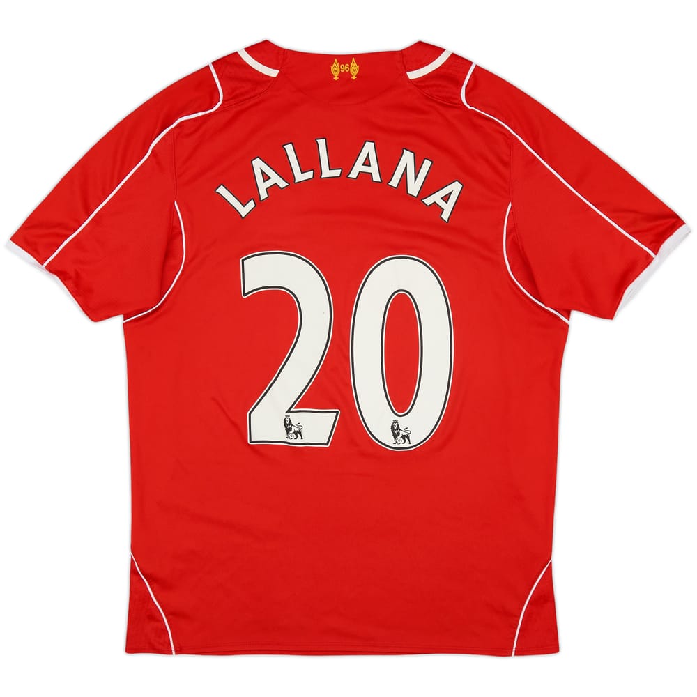 2014-15 Liverpool Home Shirt Lallana #20 - 4/10 - (M)