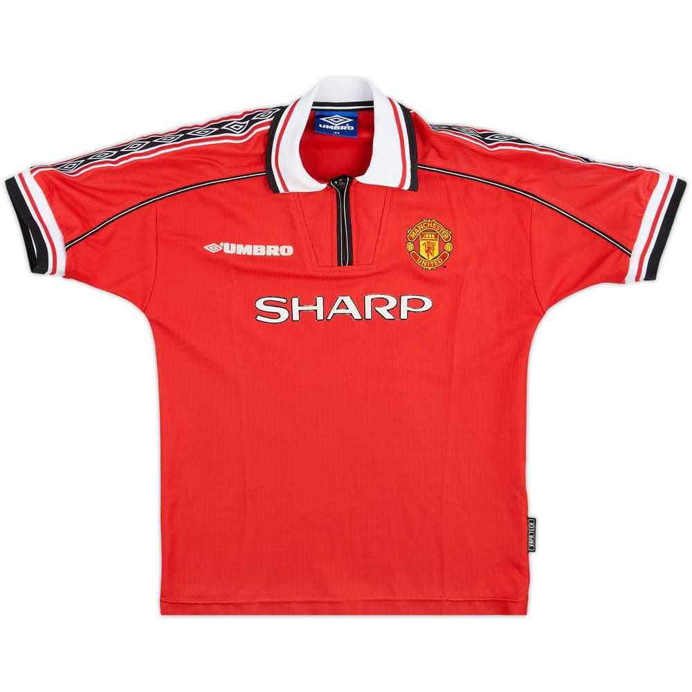 1998-00 Manchester United Home Shirt - 7/10 - (L.Boys)