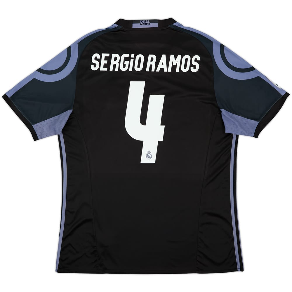 2016-17 Real Madrid Third Shirt Sergio Ramos #4 - 9/10 - (XL)
