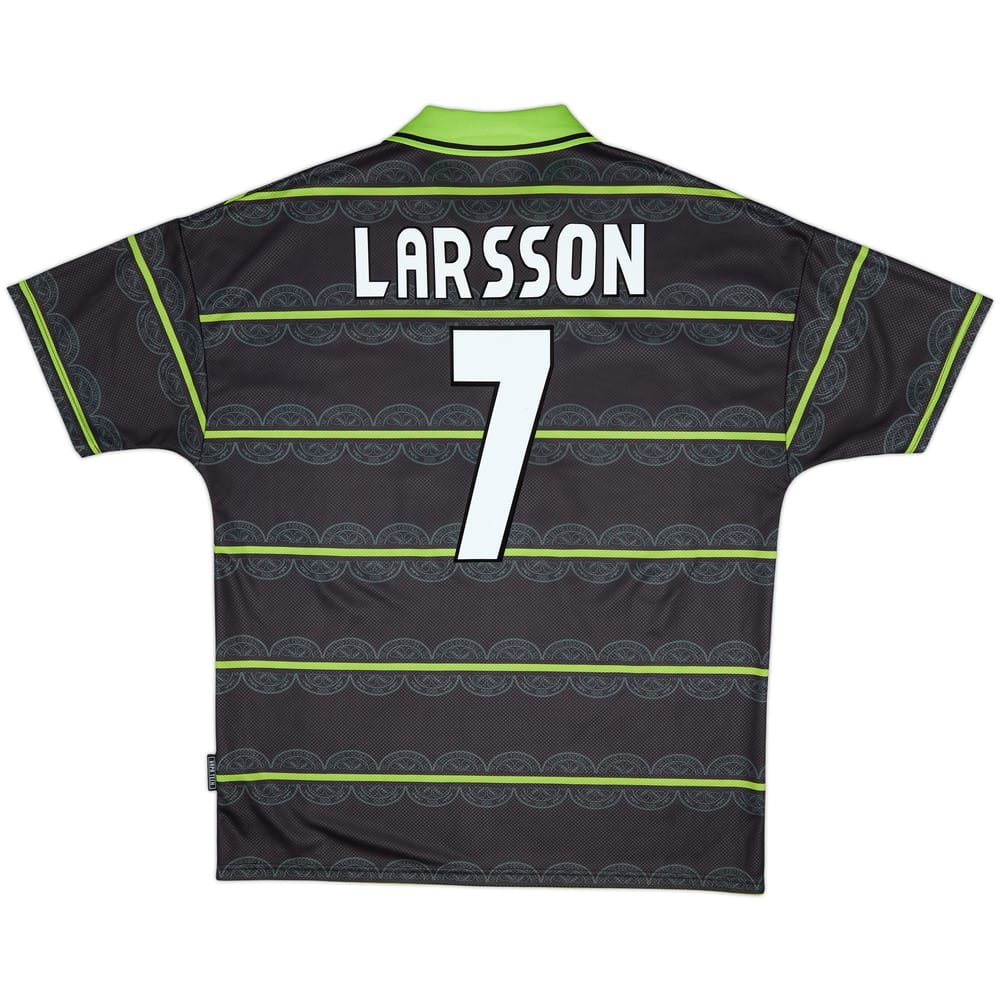 1998-99 Celtic Away Shirt Larsson #7 - 8/10 - (XL)